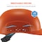 Ergodyne Bump Cap, Short Brim, Polyethylene, Ratchet Suspension, Orange 8951 - alternate 5